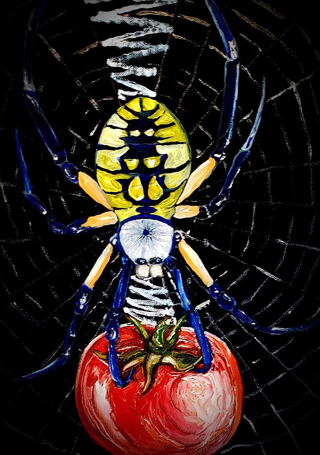 Garden Spider Painting by Alexandria Weaselwise Busen