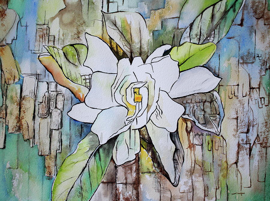 Gardenia Painting by Jelly Starnes - Pixels