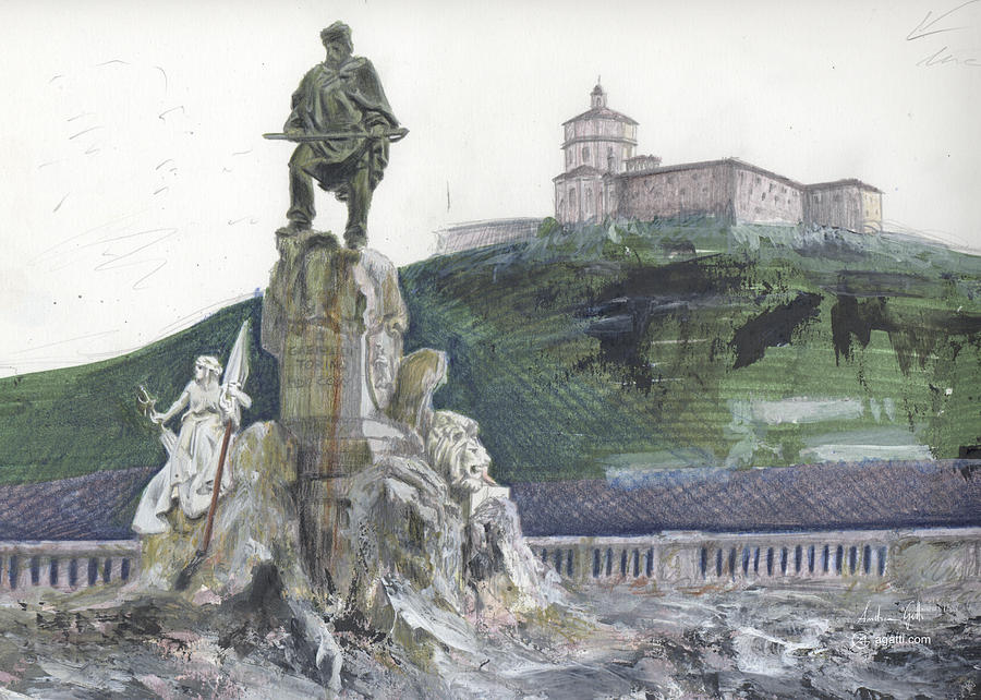 Garibaldi painting 1 Digital Art by Andrea Gatti