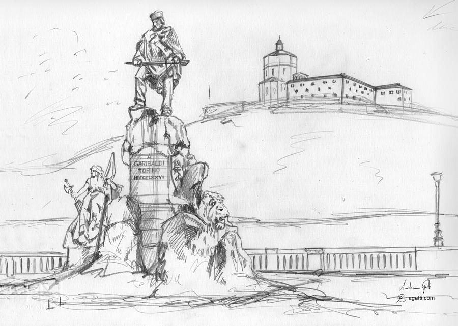 Garibaldi Pencil Drawing