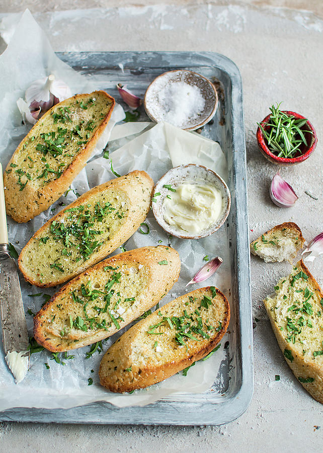 Garlic Bread Photograph by Olimpia Davies