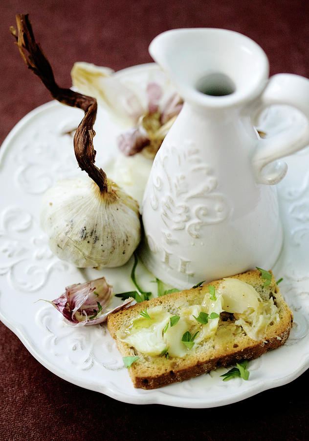 Garlic Toast Photograph by Karen Thomas