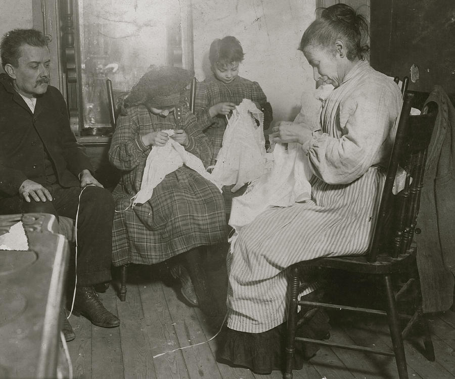 Garment workers. Upper East Side, N.Y.C. Painting by 