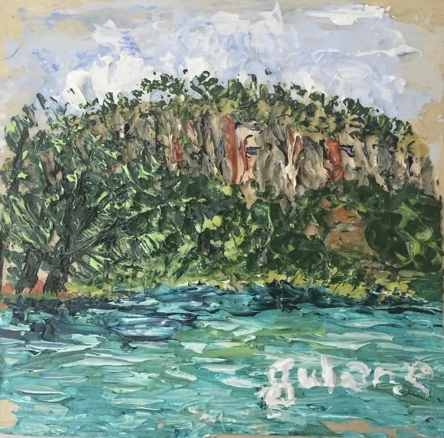 Garner State Park Painting by Julene Franki