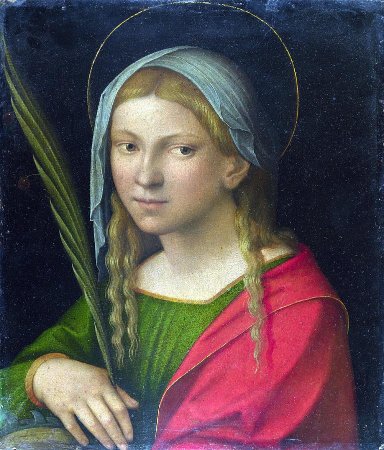 Garofalo - Saint Catherine Of Alexandria Painting