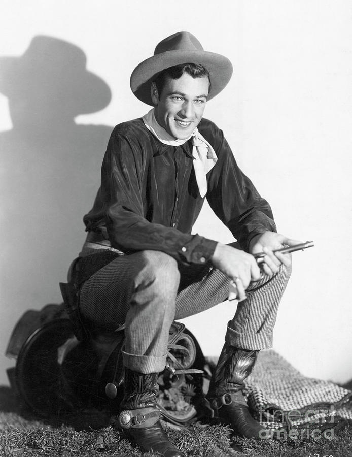 Gary Cooper In Costume For The Texan Photograph by Bettmann