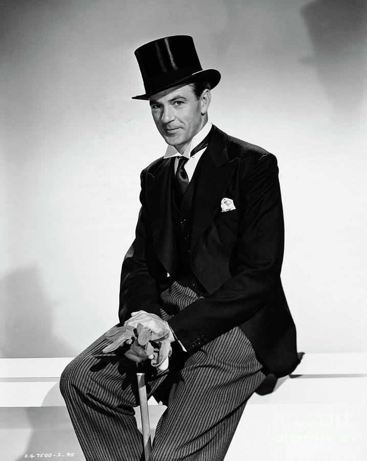 Gary Cooper In Top Hat Photograph by Bettmann