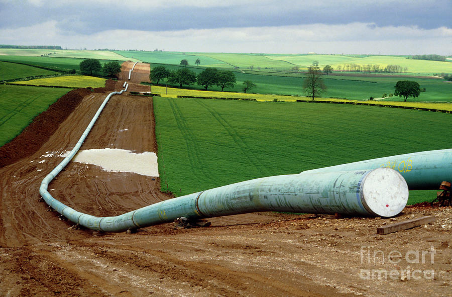 Gas Pipeline Running Through Farmland Photograph by Science Photo Library Gas Pipeline Running Through Farmland Photograph by Science Photo Library