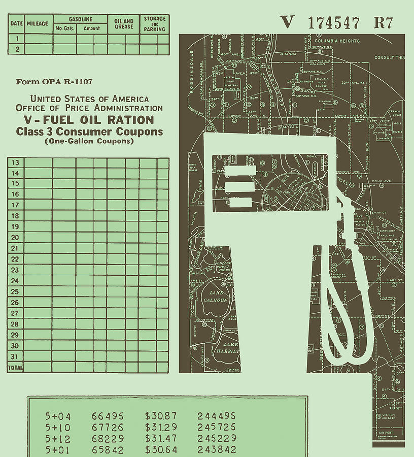 Transportation Drawing - Gas Station Pump by CSA Images