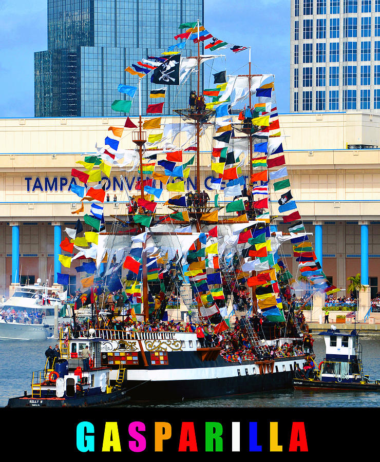 Gasparilla and Tampa Convention Center Photograph by David Lee Thompson ...