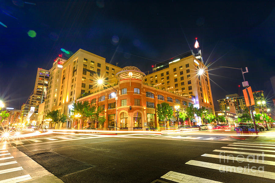 Gaslamp Quarter Fifth Avenue Photograph by Benny Marty