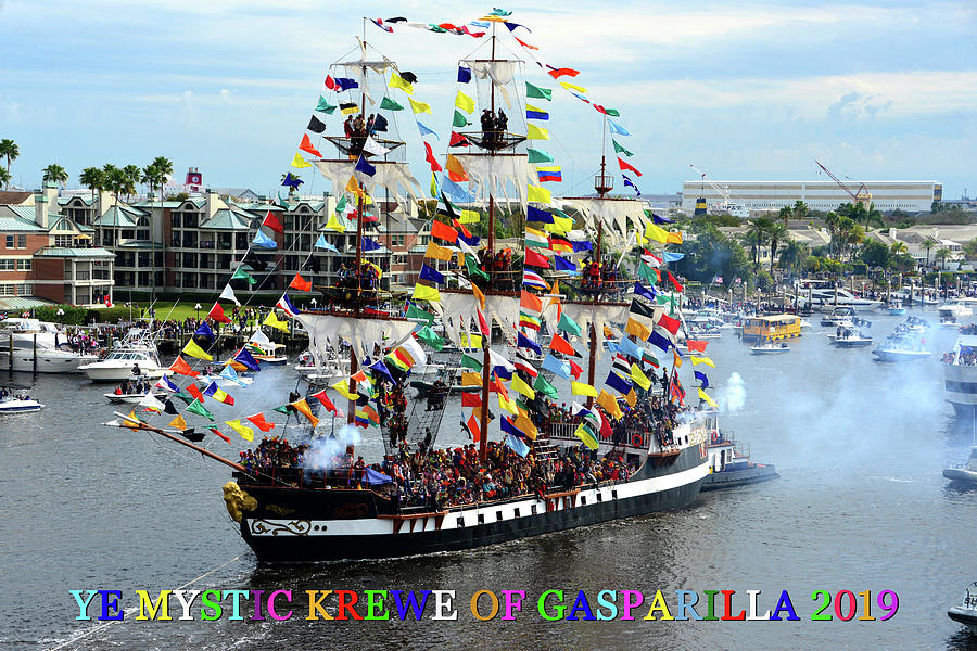 Gasparilla invasion and Ye Mystic Krewe color work A Photograph by David Lee Thompson