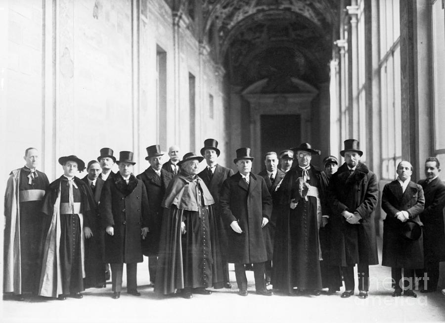 Gasparri And Mussolini At Lateran Palace Photograph by Bettmann Gasparri And Mussolini At Lateran Palace Photograph by Bettmann