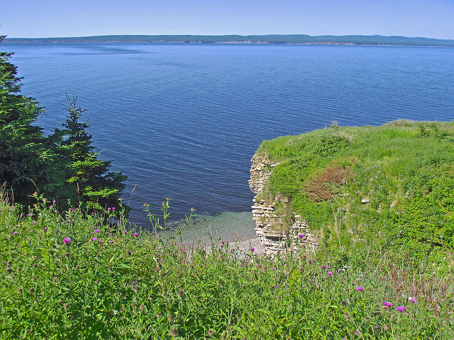 Gaspe Bay along trail to Cap Gaspe, Forillon National Park, Quebec, Canada  Photograph by Ruth Hager