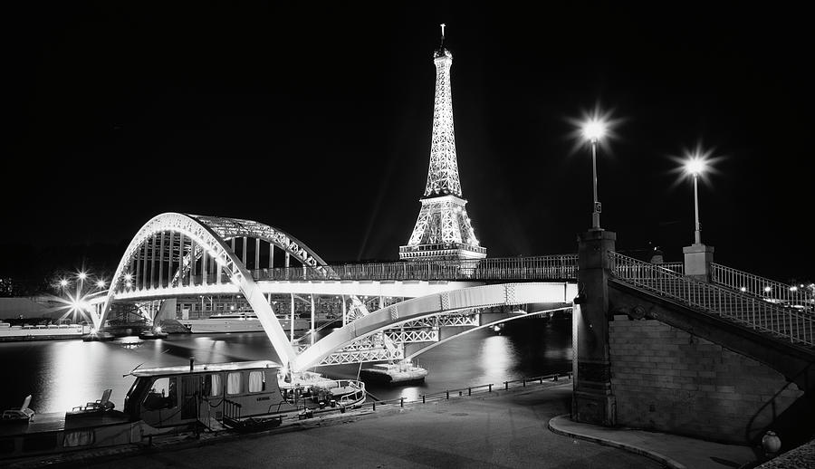 Black And White Photograph - Gate And Tower by Moises Levy