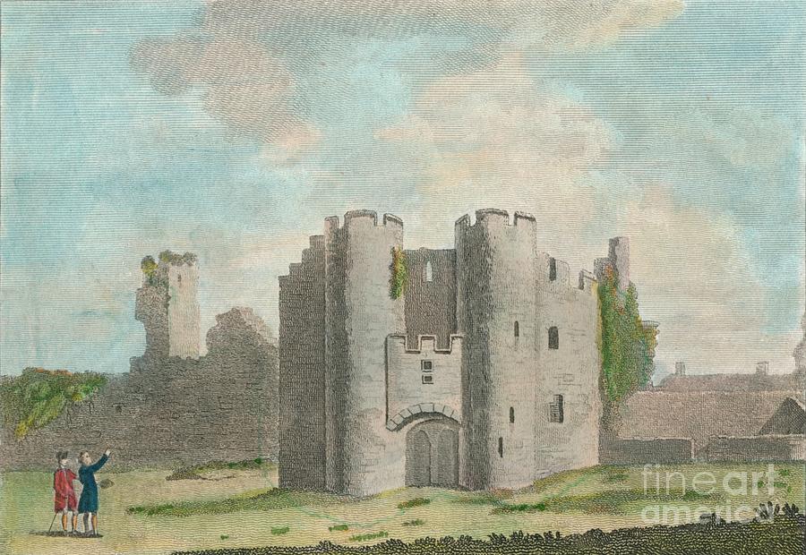 Gate Of Pembroke Castle, Pembrokeshire Drawing by Print Collector