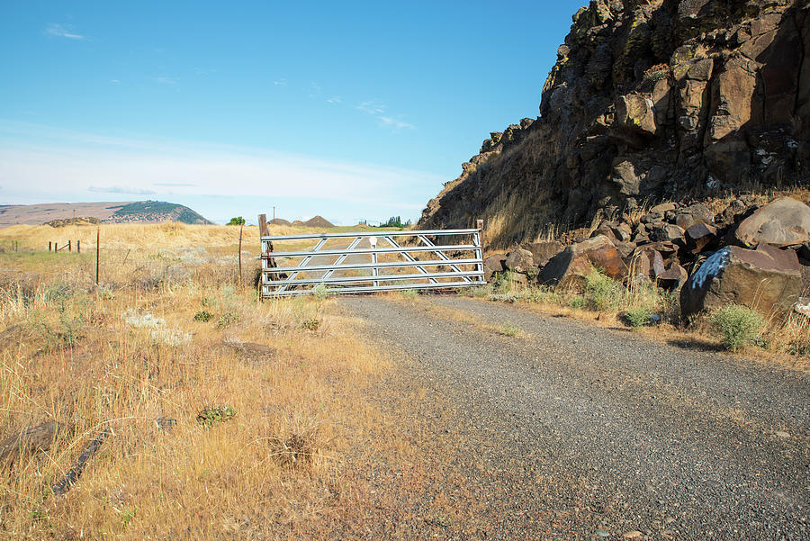 Gated Ranch Road Photograph by Tom Cochran