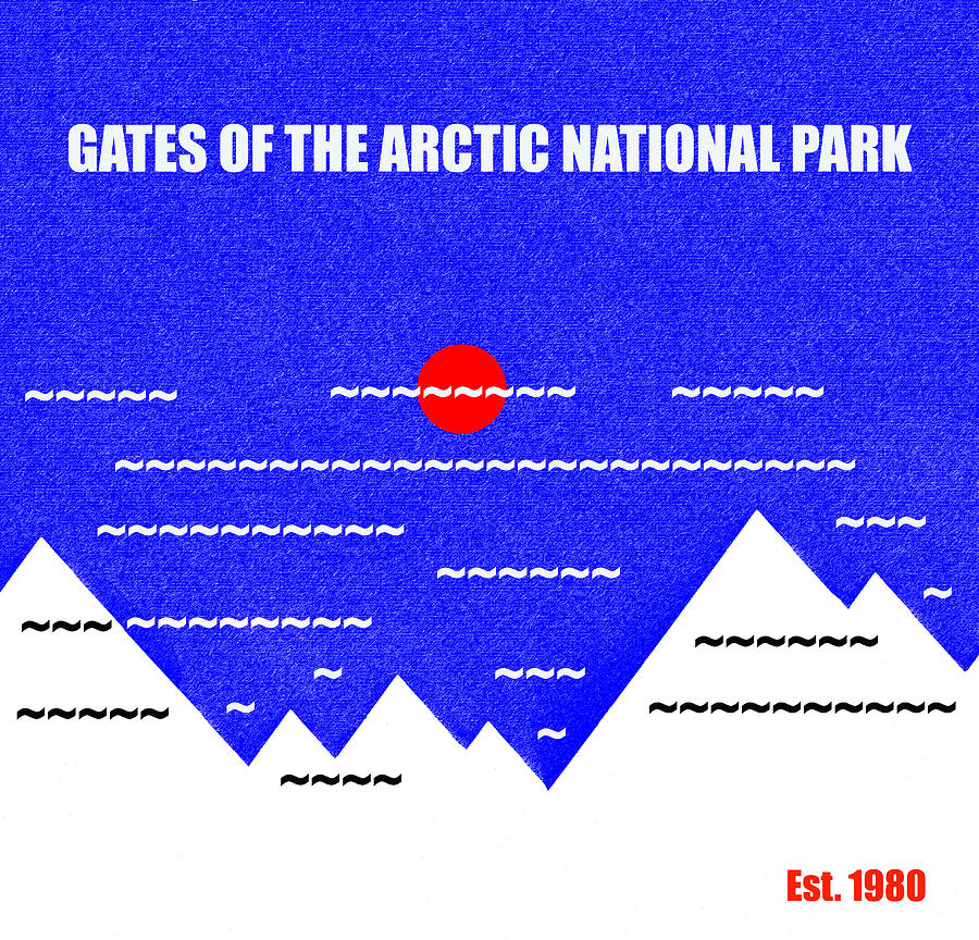 Gates of the Arctic N. P. M series Mixed Media by David Lee Thompson