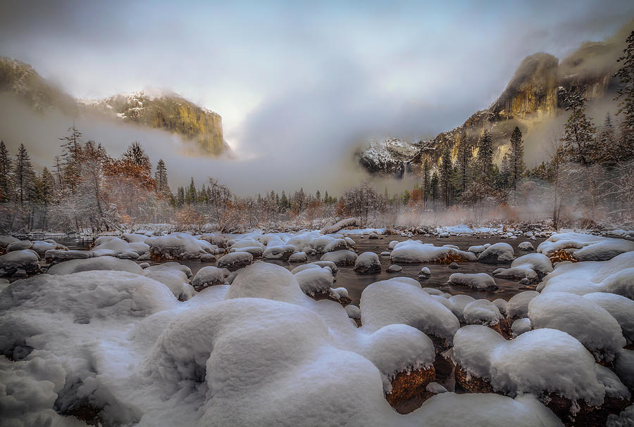 Yosemite National Park Photograph - Gates Of The Valley In Winter by Jenny Qiu