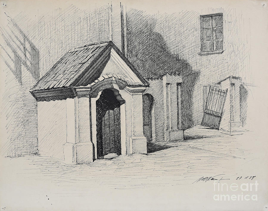 Gateway Drawing by Oleg Konin Fine Art America