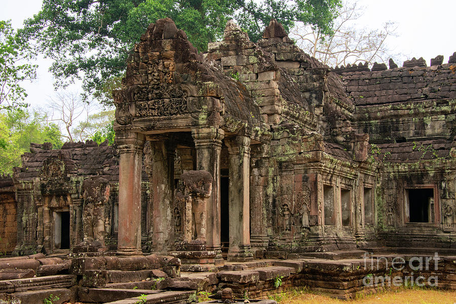 Gateway to Preah Khan Temple Photograph by Bob Phillips