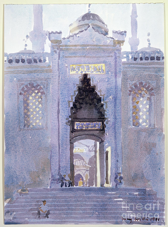 Gateway To The Blue Mosque Painting by Lucy Willis
