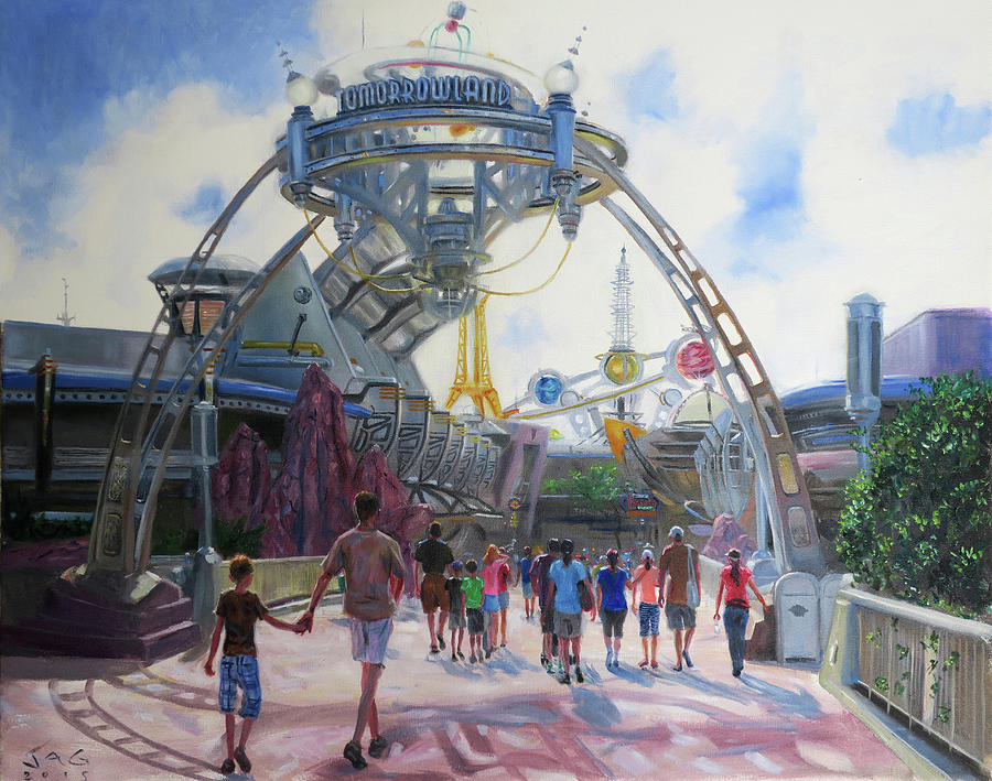 Gateway to Tomorrowland Painting by Jonathan Gladding