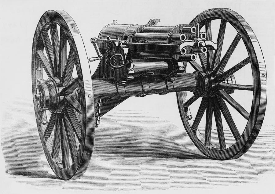 Gatling Gun Photograph by Illustrated London News