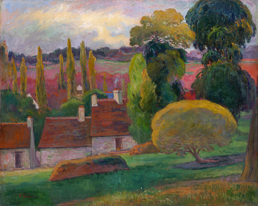 A Farm in Brittany, C1894 Painting by Paul Gauguin