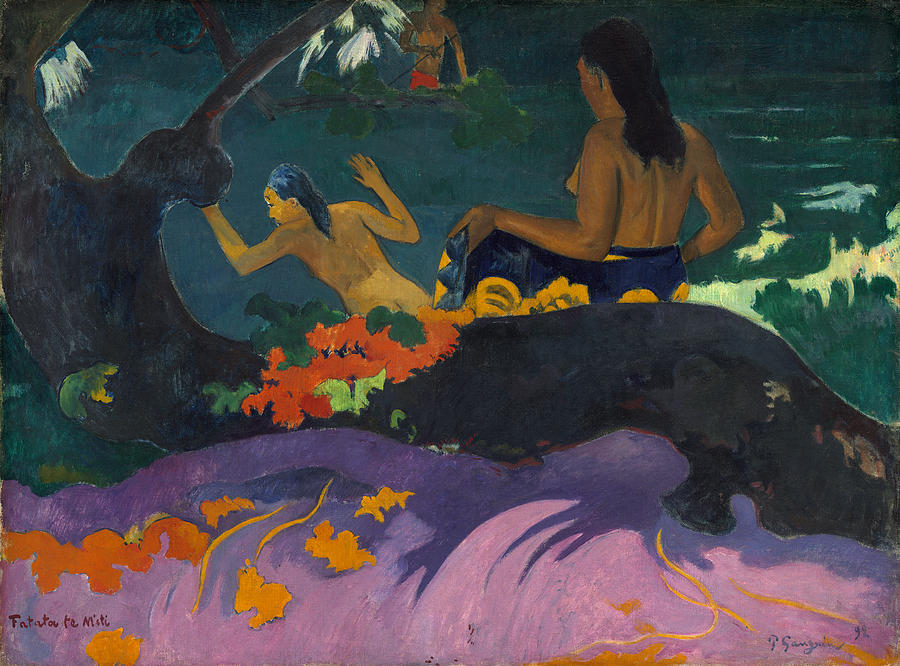 By The Sea, 1892 Painting by Paul Gauguin