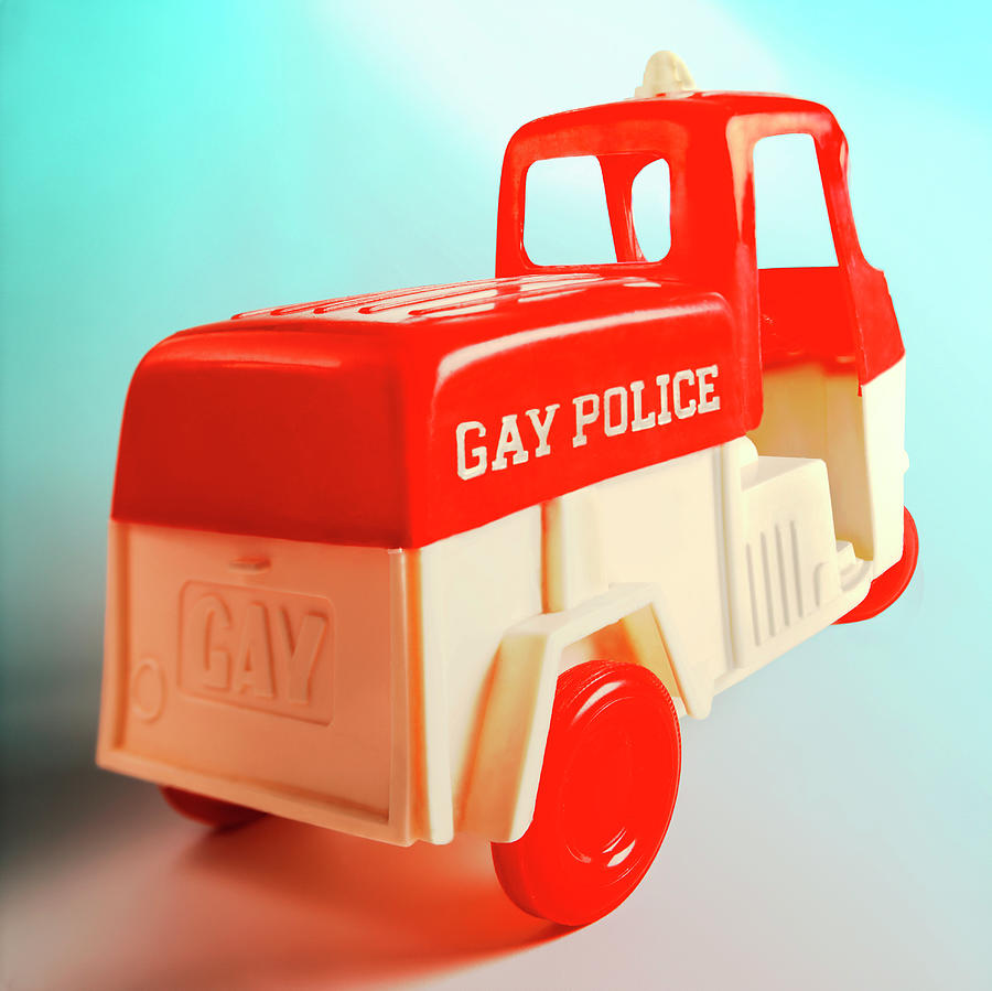 Transportation Drawing - Gay Police Truck by CSA Images