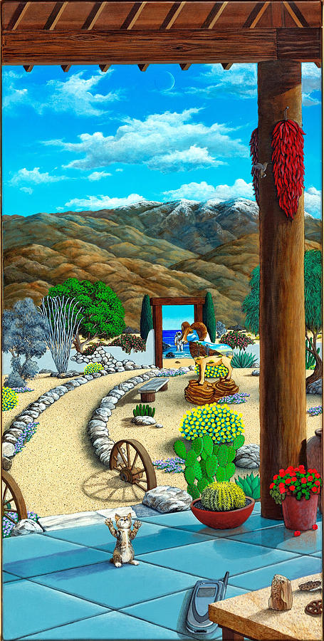 My Backyard One Painting by Snake Jagger