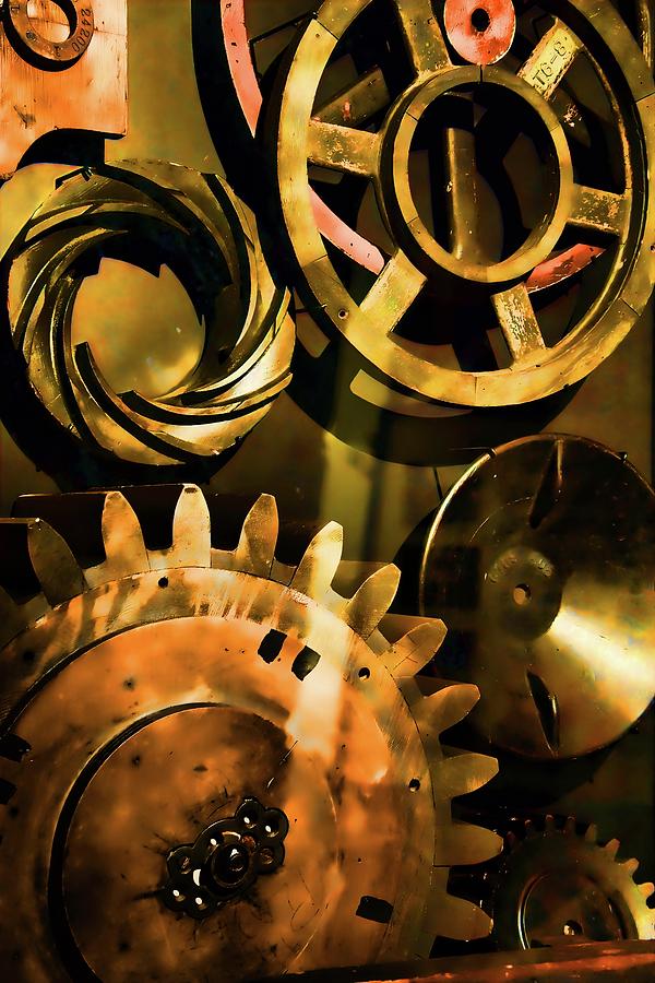 Gears and Pulleys Photograph by Jack Wilson