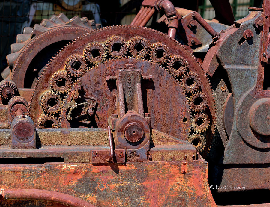 Gears/Gears and Rust Photograph by Kae Cheatham
