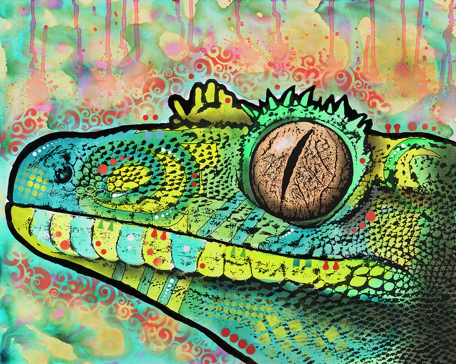 Reptile Mixed Media - Gecko by Dean Russo- Exclusive