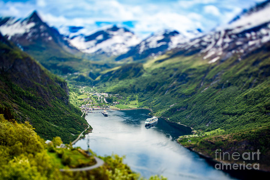 Geiranger Photograph - Geiranger Fjord Beautiful Nature by Andrey Armyagov