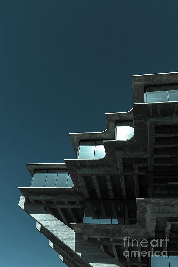 Geisel Library Cold Tone Photograph by Edward Fielding