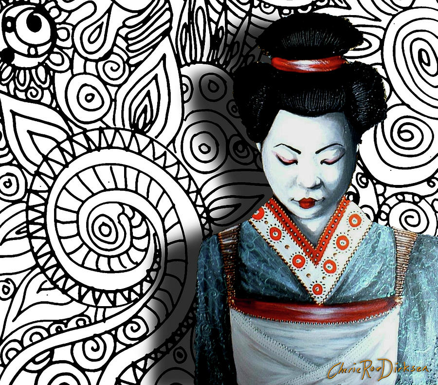 Pattern Painting - Geisha Design by Cherie Roe Dirksen