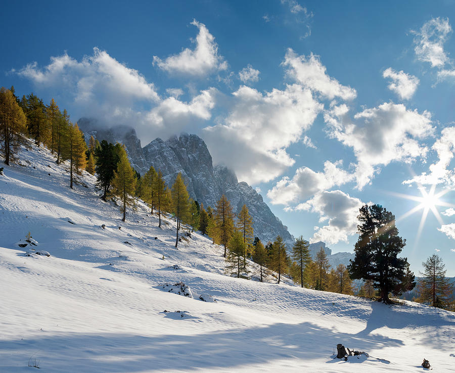 Geisler Mountain Range In The Dolomites Photograph by Martin Zwick