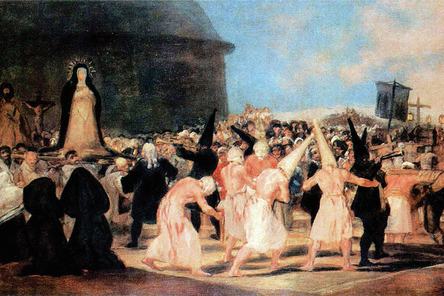 Geissler procession Painting by Francisco Goya - Fine Art America