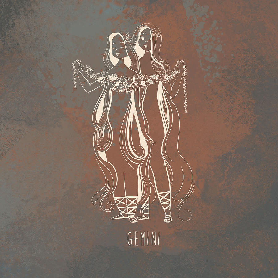 Gemini Constellation Digital Art - Gemini by Kristina Vardazaryan Gemini Constellation Digital Art - Gemini by Kristina Vardazaryan