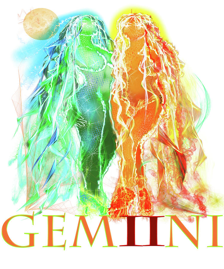 Gemini Painting - Gemini by Stephanie Analah