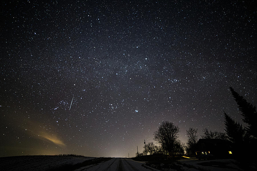 Geminid Meteor Shower Photograph by Penny Meyers