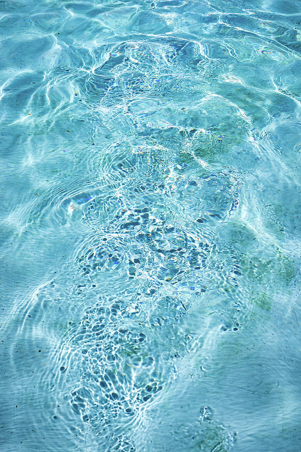 Gems in a Fountain - Fine Aquamarine and Turquoise Photograph by Georgia Mizuleva