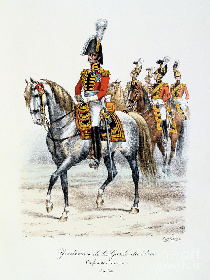 Gendarmes De La Garde Du Roi Drawing by Print Collector