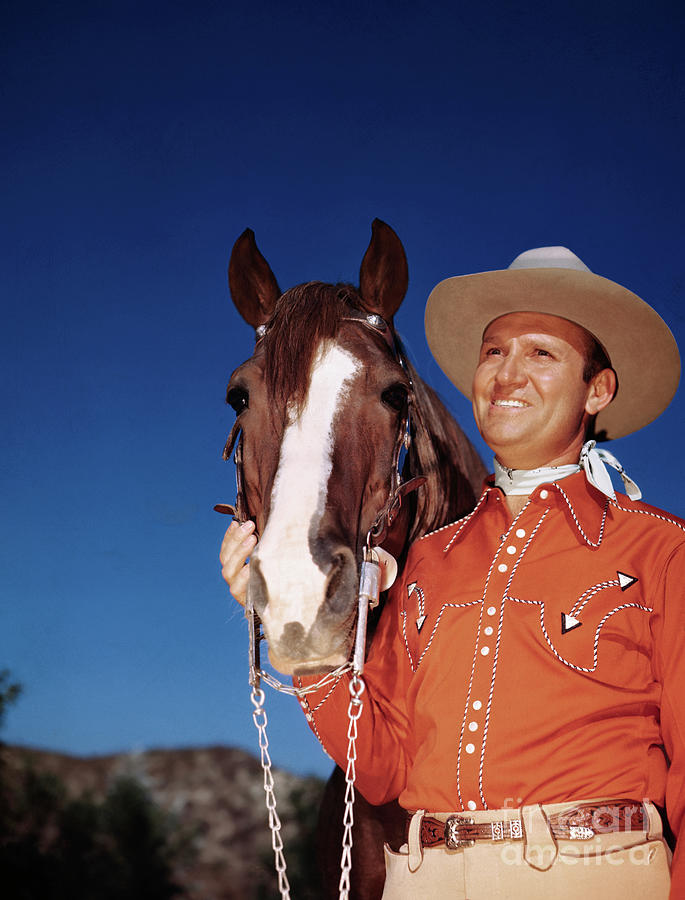 Gene Autry smiling in Cowboy Attire Photo Print - Item