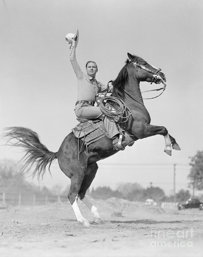 Gene Autry Riding Champion Photograph by Bettmann