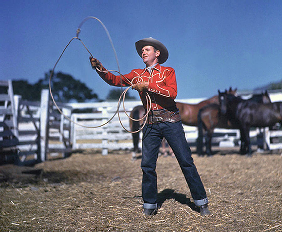 Gene Autry With Lasso Photograph by Donaldson Collection