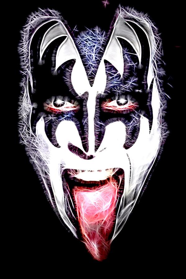 Gene Simmons Digital Art by Fred Larucci