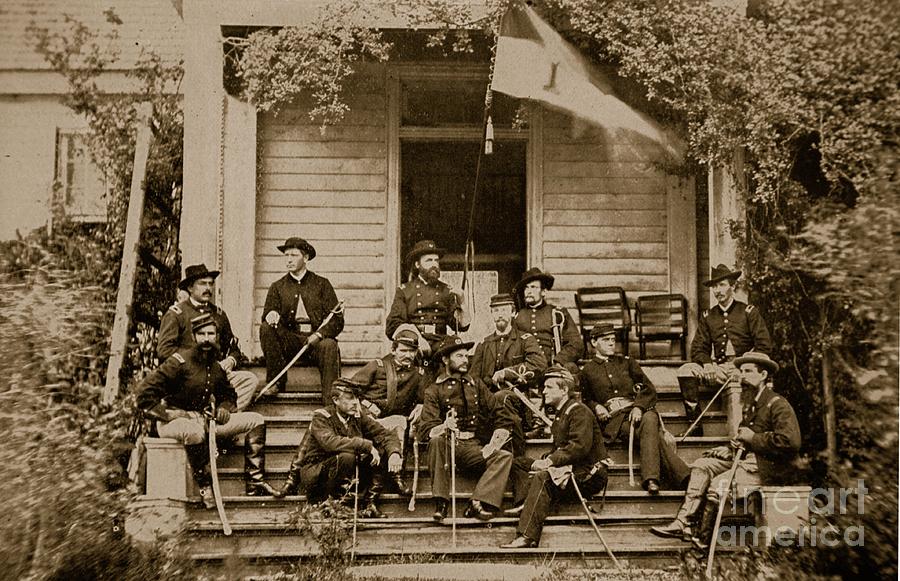 General A. T. A. Torbert And Staff, 1864 Photograph by Mathew Brady ...